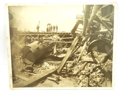 Antique Photo Train Wreck, Boiler Explosion
