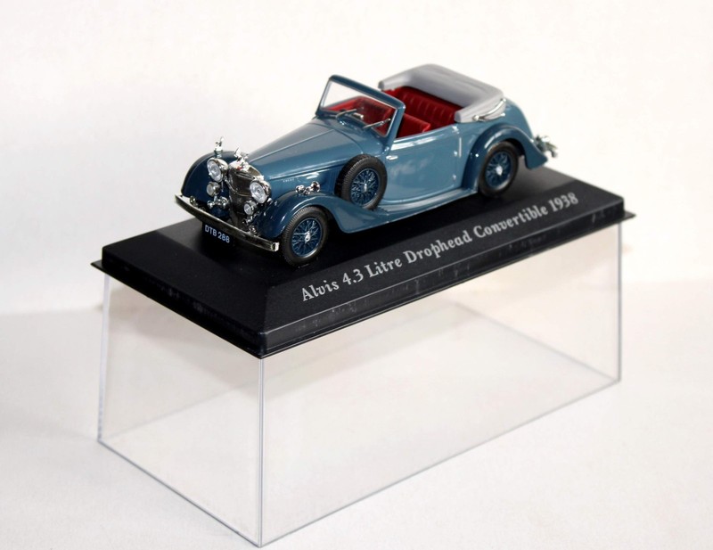 Alvis 4.3 Ltre Drophead Convertible 1938 Voiture Decapotable Miniature Auto 1/43