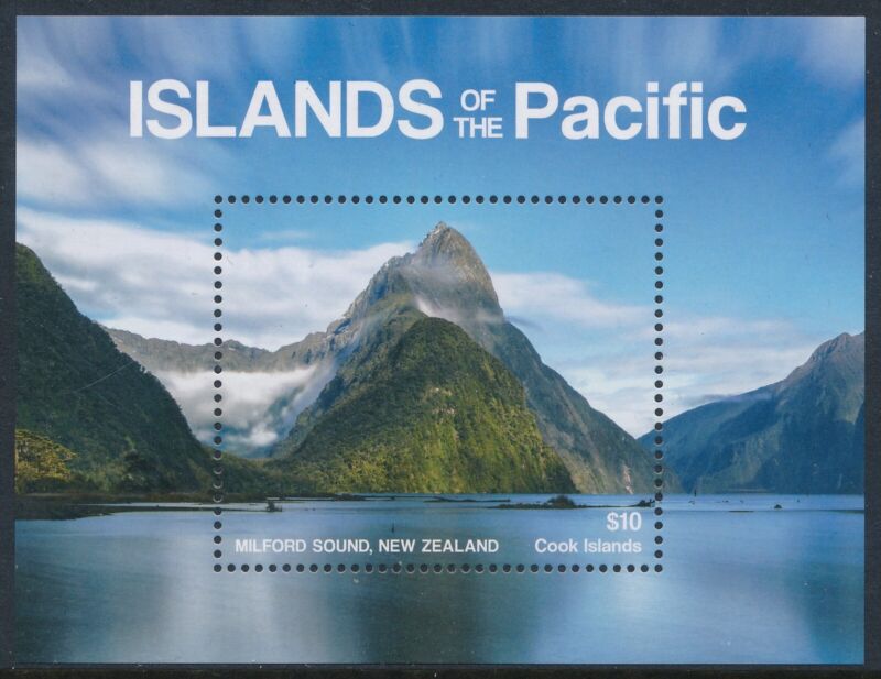 2019 COOK ISLANDS $10 MINI SHEET ISLANDS OF THE PACIFIC FINE MINT MNH
