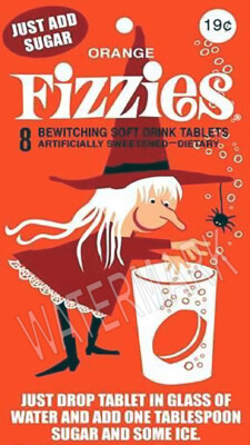 Orange Fizzies Witch Drink High Quality Metal Magnet 2.25x4 inches 9991