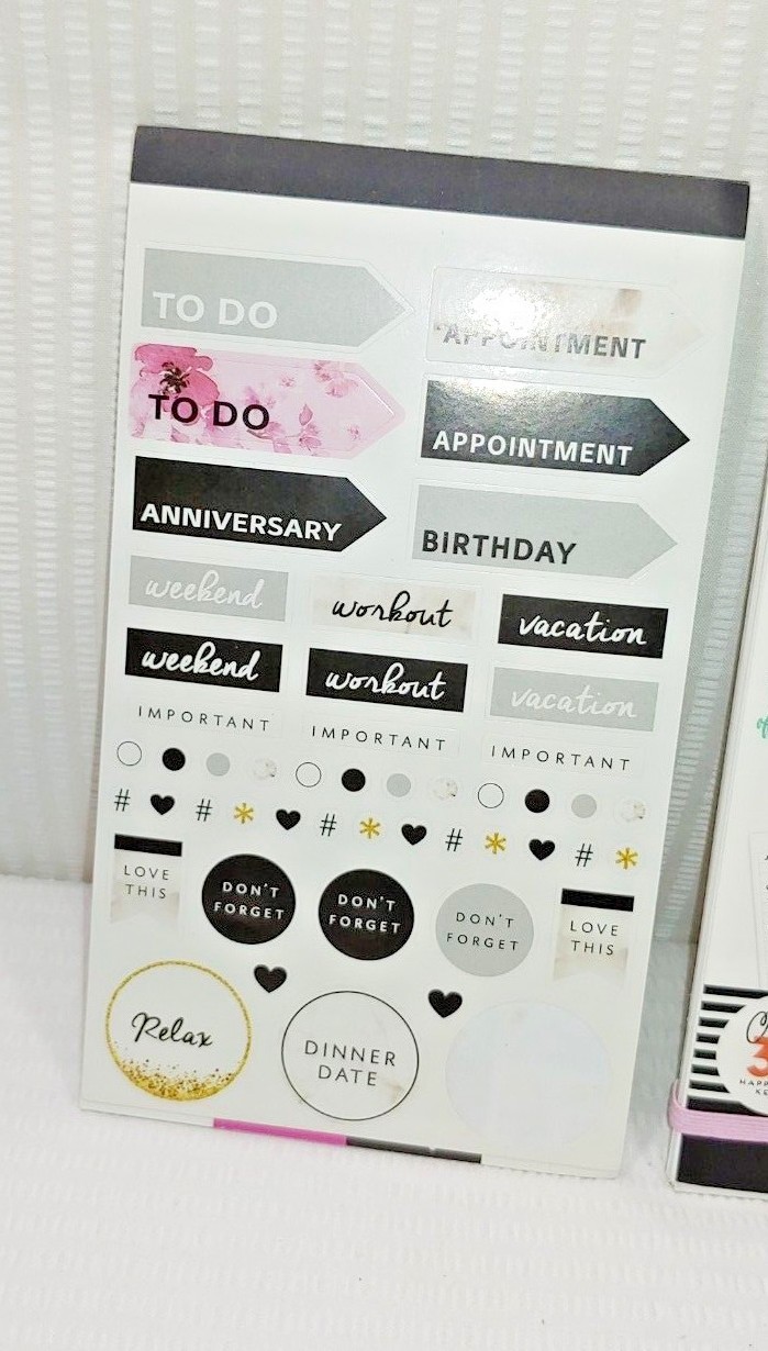 Lot of 2 Me and My Big Ideas & ? Planner Stickers Packs Dates Calendar Occasion