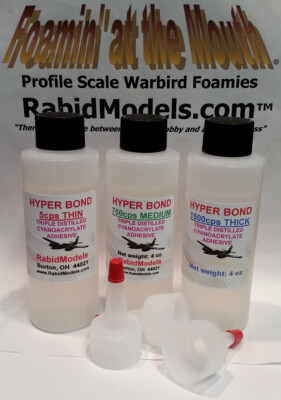 4oz CA SUPER GLUE package deal -WITH 4oz activator!  Hyperbond cyanoacrylate