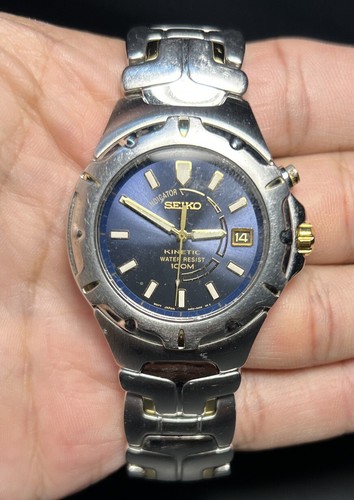 【中古】 The Somatics TheSomatics SEIKO MEN'S 5M62-0A79 KINETIC 100M ANALOG Watch | eBay