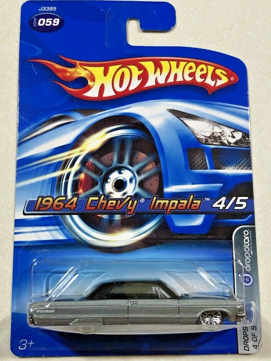 2006 Hot Wheels Dropstars 1964 Chevy Impala SILVER AND BLACK VHTF 2006 Hot Wheels Dropstars 1964 Chevy Impala SILVER AND BLACK VHTF