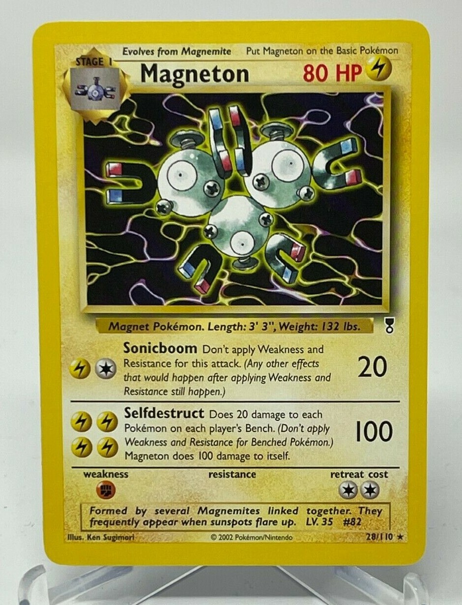 2002 Pokémon Magneton 28/110 Pack Fresh Legendary Collection