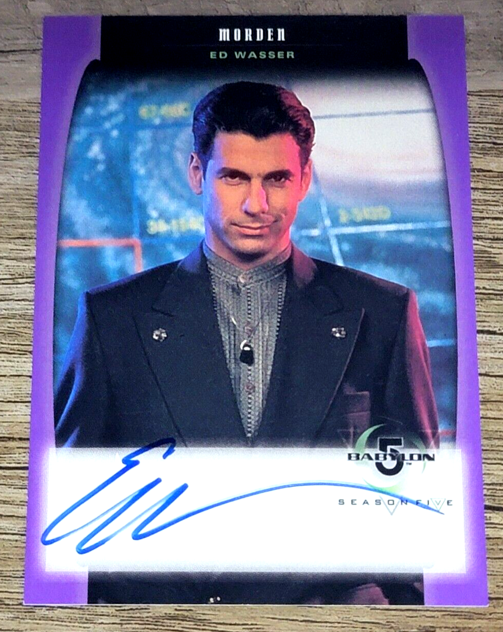 Skybox Babylon 5 Season 5 A17 Ed Wasser Autograph | eBay