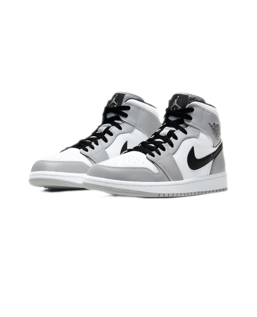 シューズ(男性用) NIKE Air Jordan 1 LIGHT SMOKE GREY\" Nike Air Jordan 1 Mid I AJ1 Light Smoke Grey Black White Men