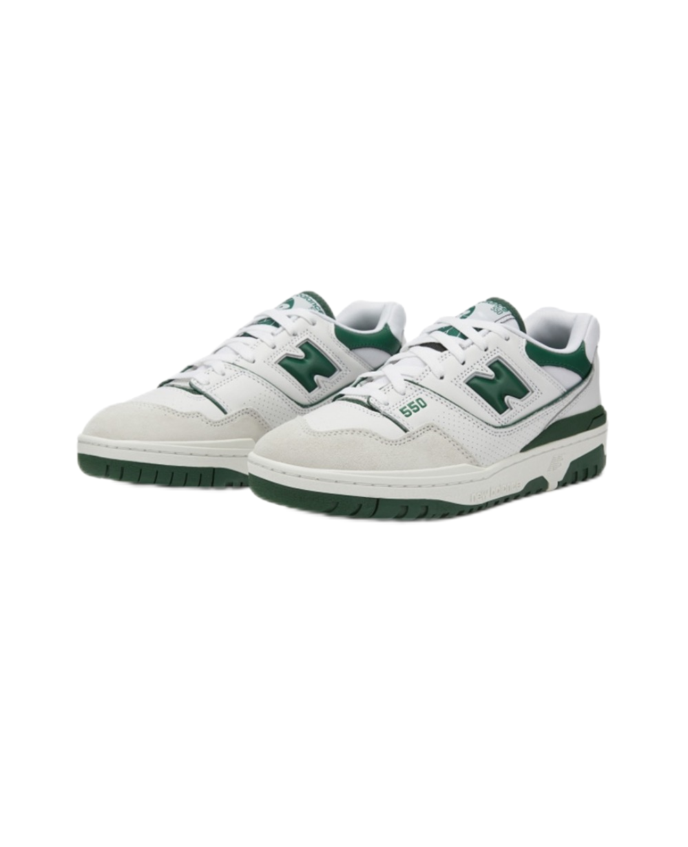 邦楽 New Balance 550 Green BB550WT1 New Balance BB550WT1 White Green Sail Cream Ivy British