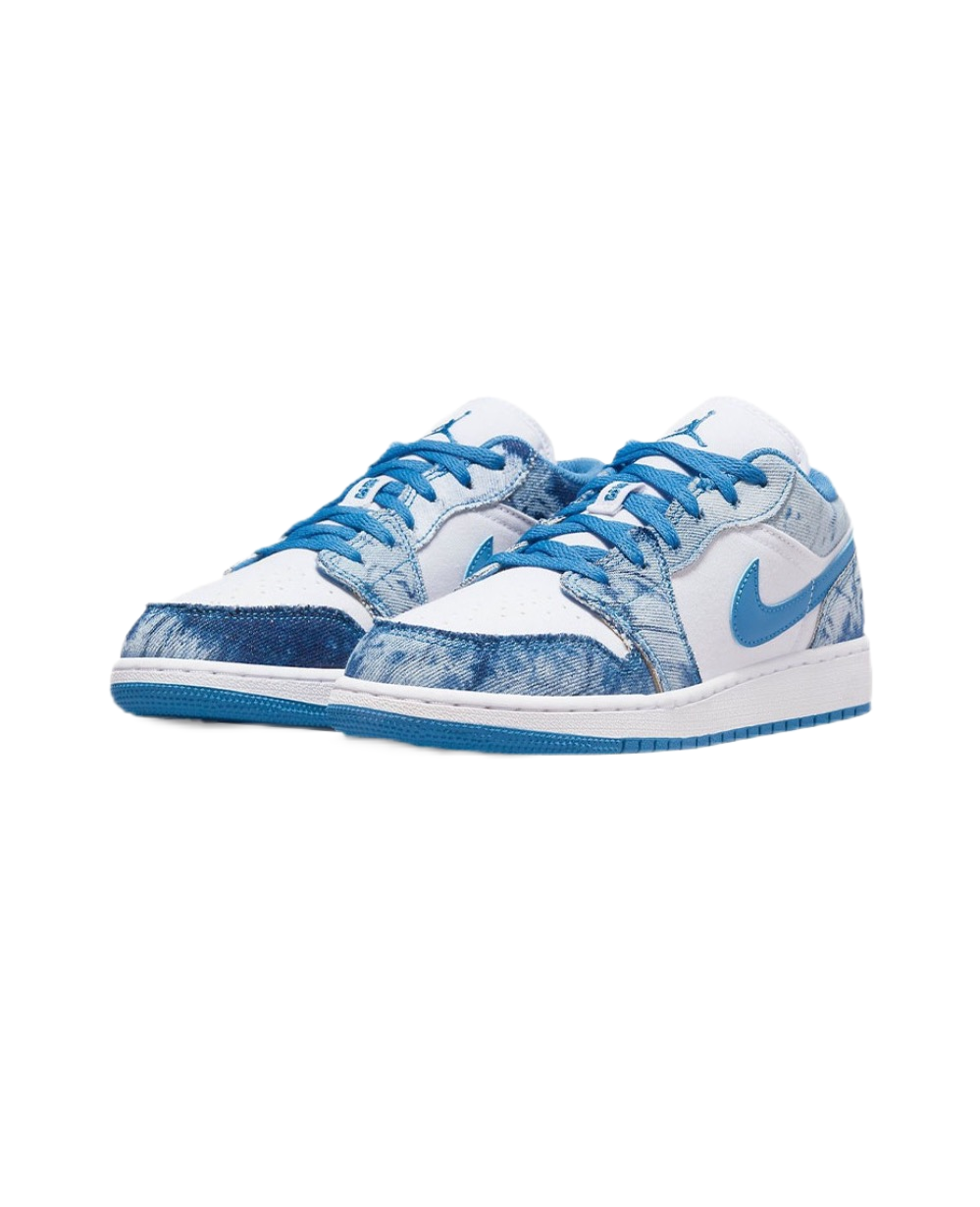 Jordan 1 Low Washed Denim - DM8947-100 | eBay
