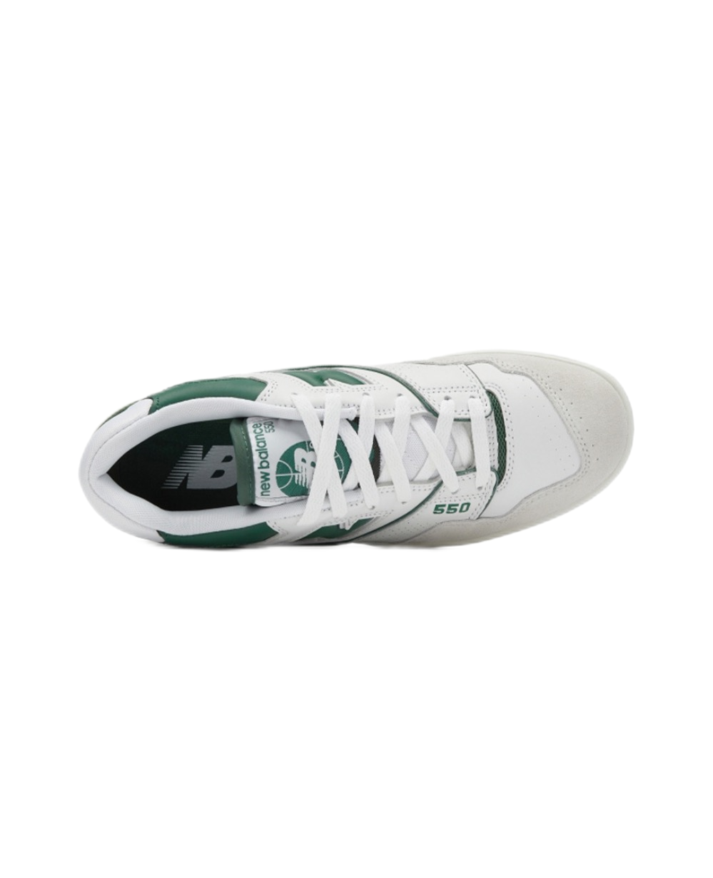 シューズ New Balance BB550WT1 white/Green New Balance BB550WT1 White Green Sail Cream Ivy British