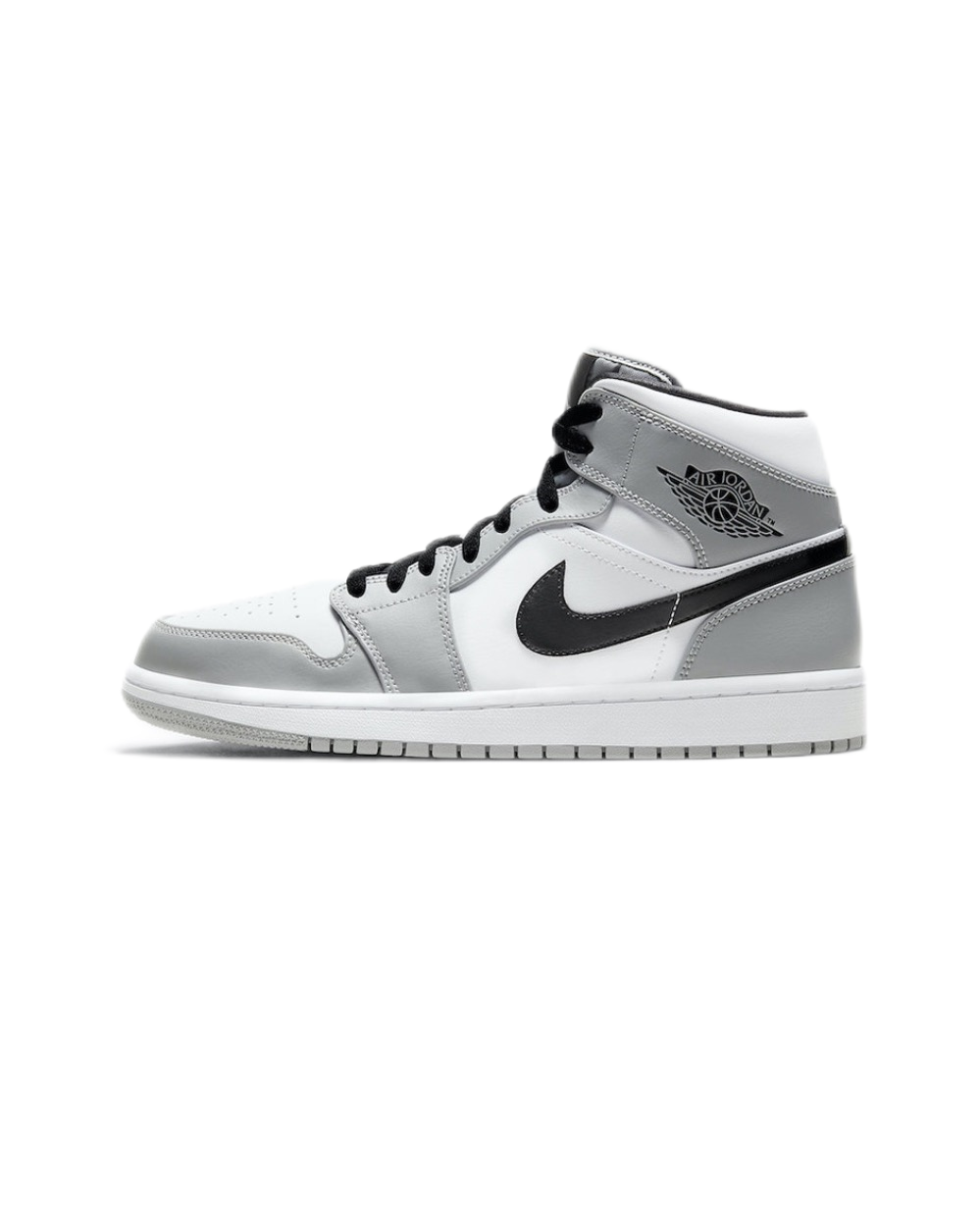 シューズ(男性用) Nike Air Jordan 1 MID LIGHT SMOKE GREY Nike Air Jordan 1 Mid I AJ1 Light Smoke Grey Black White Men