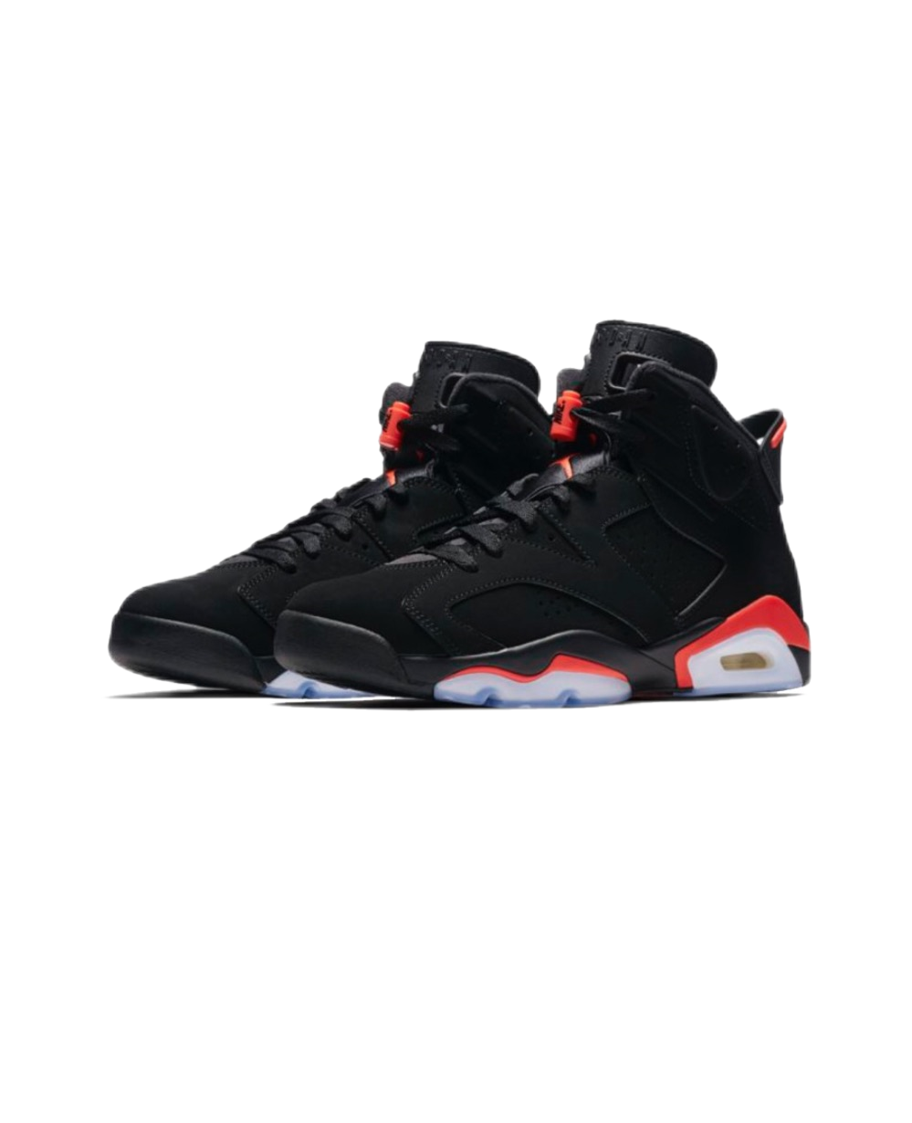 シューズ(男性用) NIKE AIR JORDAN 6 infrared Nike Air Jordan 6 High Retro Black Infrared Retro Sneakers