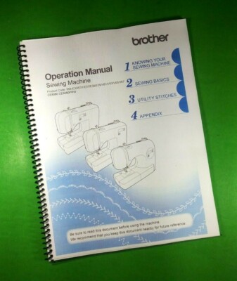Owners Manual for Brother Sewing Machine CE8080 CE8080PRW 72 Pgs W