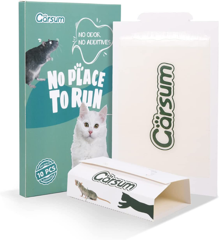 Peanut Butter Scent Sticky Mouse Traps, Heavy Duty Pest Board