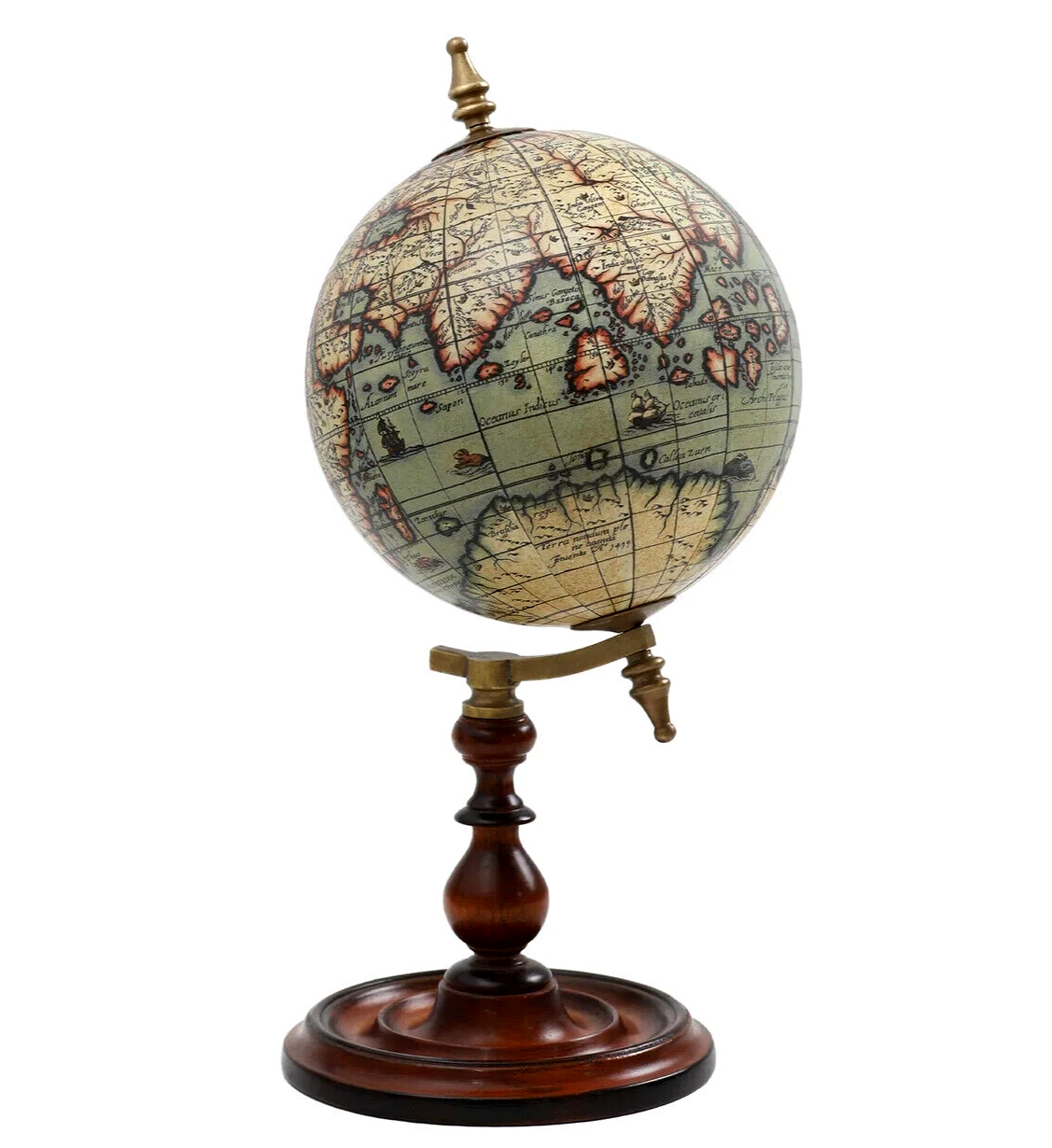 Globus Terrarum 1666 Old World Globe 8
