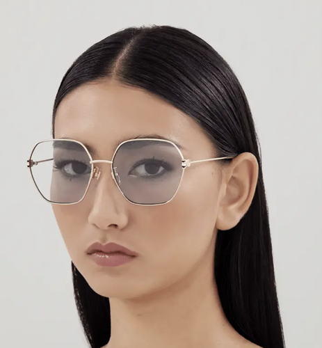 GUCCI GUCCI GG1285SA-004 GOLD GOLD LIGHT BLUE SUNGLASSES