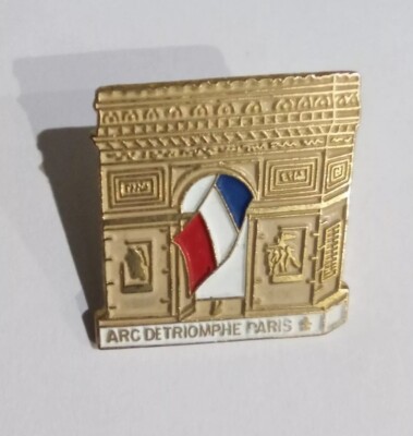 Pin's Arc De Triomphe, Doré Or Fin JC HD FR , Libération 