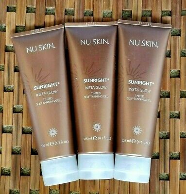 3 PACK  Nu Skin  NuSkin  Sunright  INSTA GLOW  Self Tanning Gel Lotion  06/2025