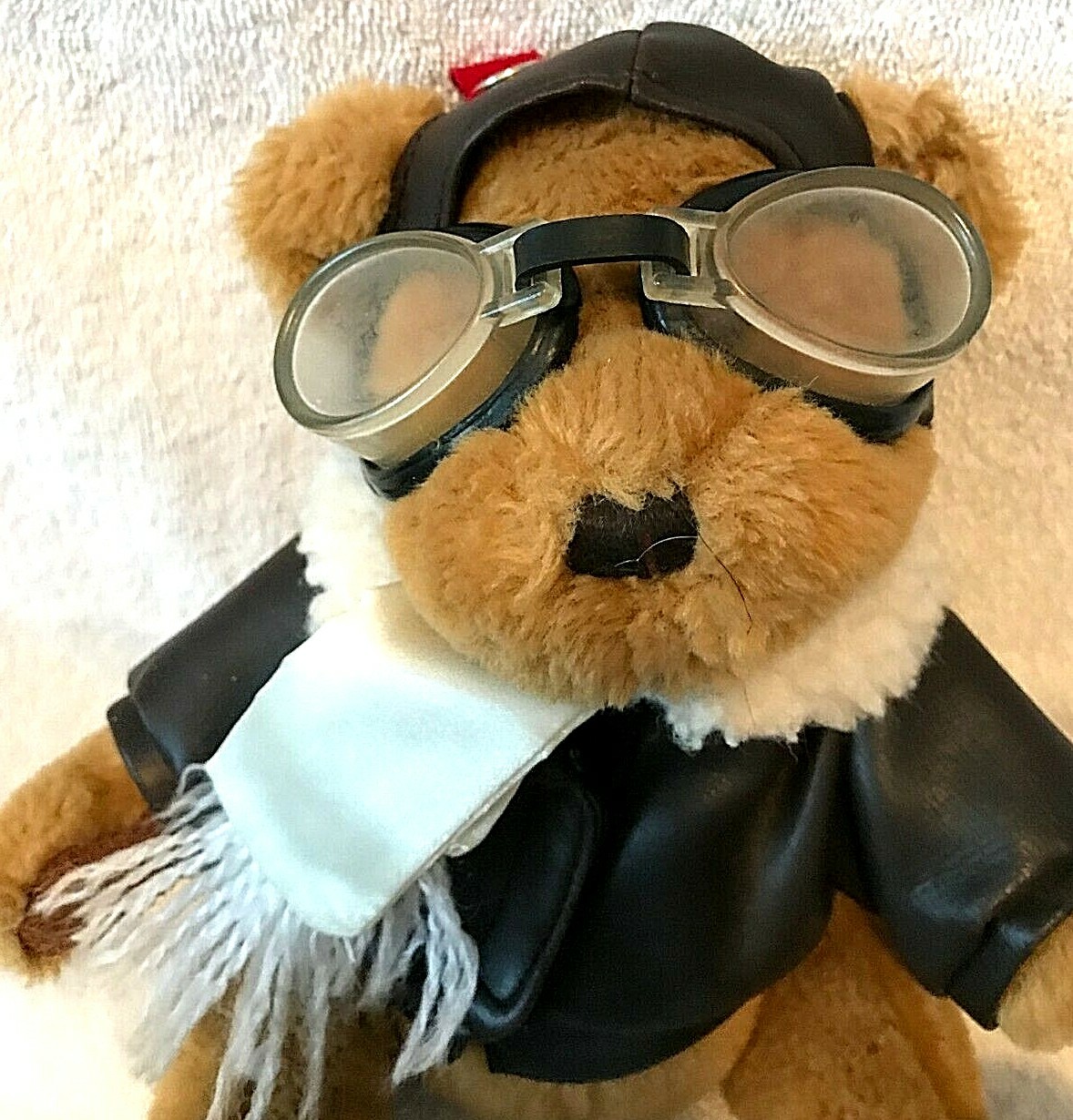 Pickford Sears Radar Teddy Bear Pilot Aviator Stuffed Brass Button Brown NWOT