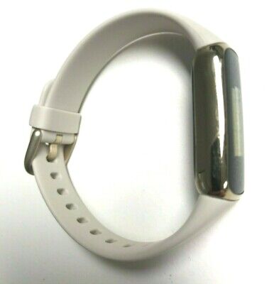 Fitbit Luxe Activity Fitness Tracker Lunar White Gold Heart Sleep Smart Watch