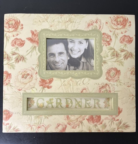 K & Co Frame-A-Name Isabella Scrapbook Memory Book Floral 3 Ring Binder 12X12