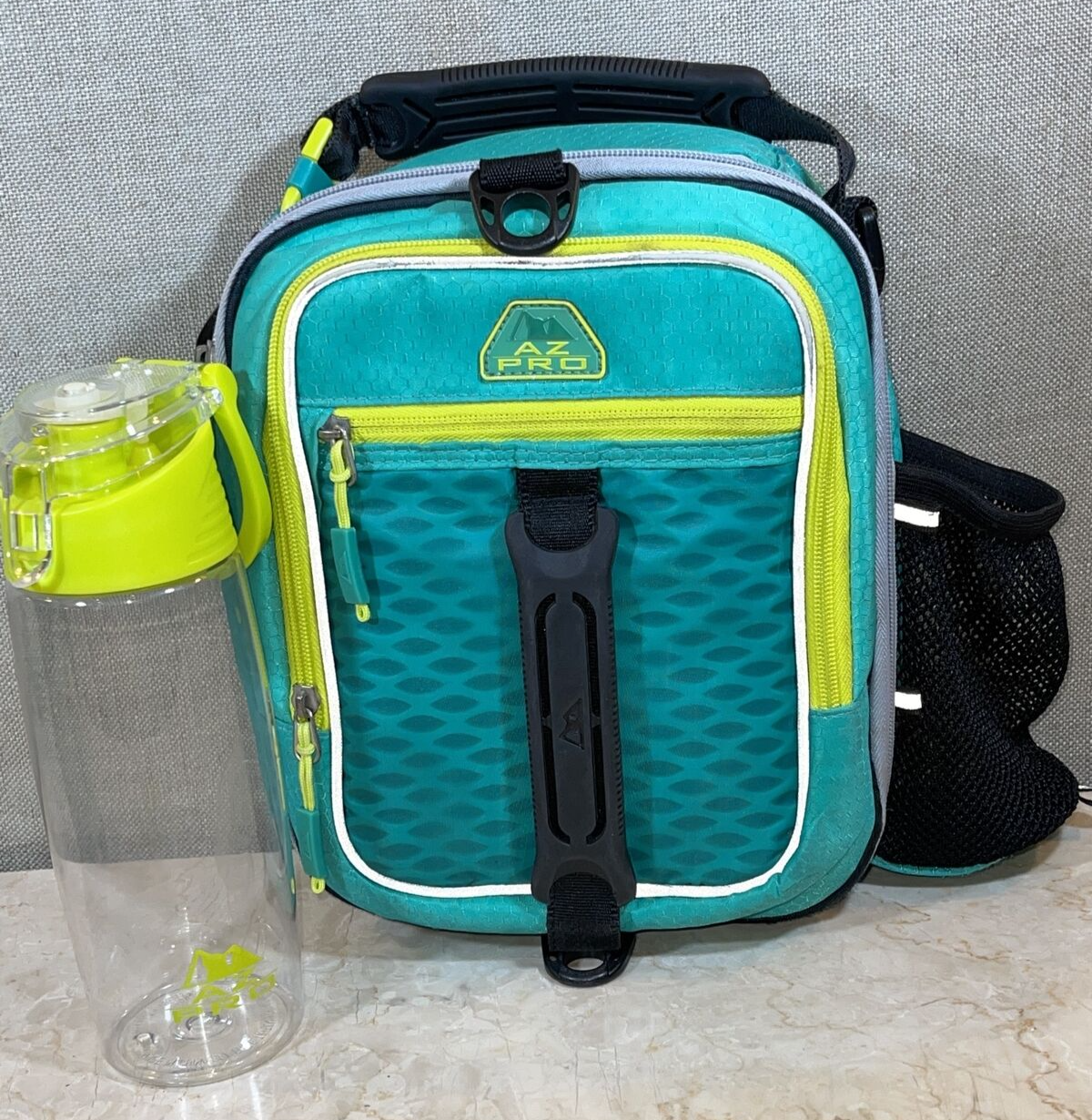 Arctic Zone Lunch Box AZ Pro High Performance Dual Compart. Teal Green w/Bottle