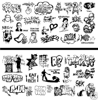 HO Scale Graffiti 2-Pack #20 - Weather Your Box Cars, Hoppers, & Gondolas!