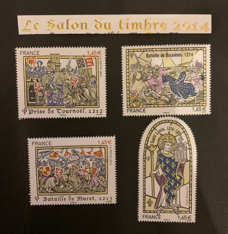 Timbres France 2014 Yt 4828/9 Et 4857/8 Issus Bf115. Salon Du Timbre