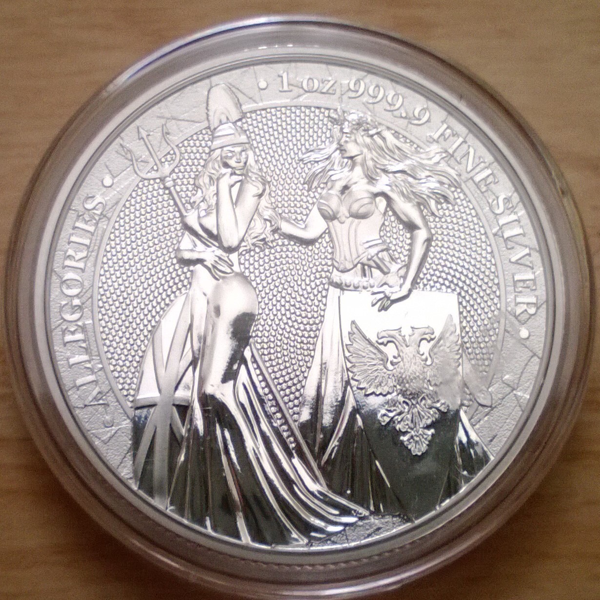 2019 1oz 銀貨　コロンビアとゲルマニア　ジャーマニアミント 2019 1oz 銀貨 コロンビアとゲルマニア ジャーマニアミント 2019