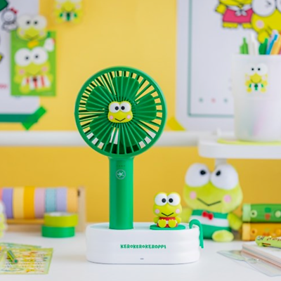 Sanrio Kerokero Keroppi Cradle Fan Sanrio Handheld Fan eBay