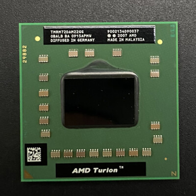 AMD RM-72 CPU TMRM72DAM22GG Mobile Turion64 X2 Processor X86 Socket S1 K8 2.1GHz
