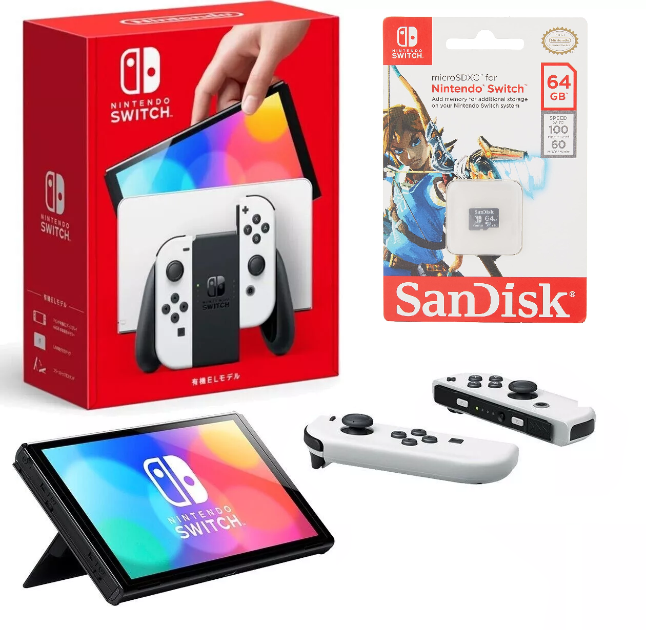 Switch Nintendo Switch Joy-Con グレー SDカード Nintendo Switch with Gray Joy-Con - Game console - Full HD