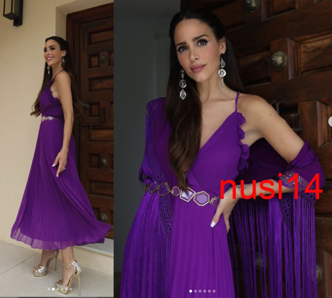 Vuitton silk ニットスカートXS purple 未使用 Vuitton silk ニットスカートXS purple 未使用