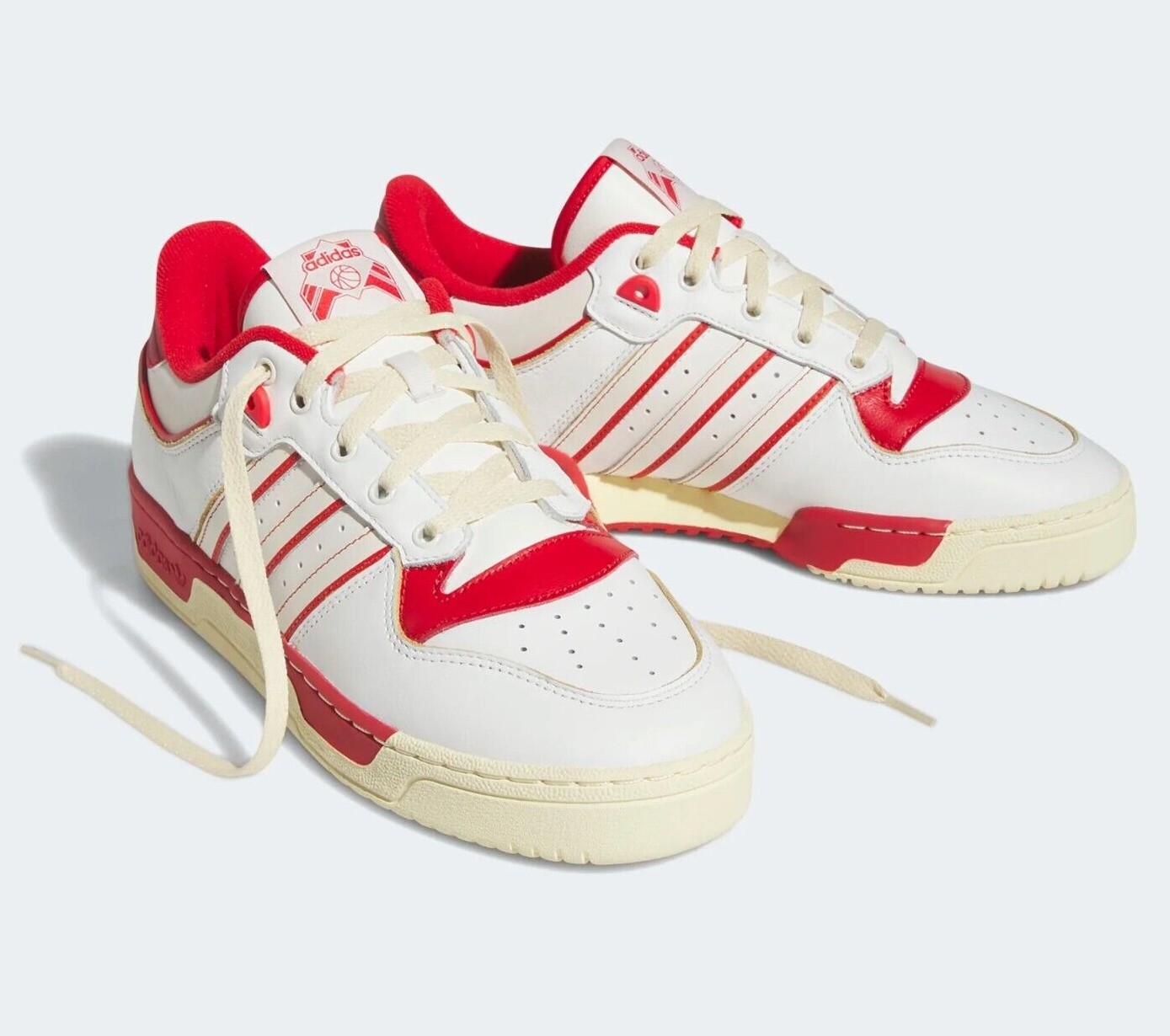 スニーカー adidas Rivalry  White Red GZ9793] Adidas Originals Men's Rivalry Low White/Red *NEW