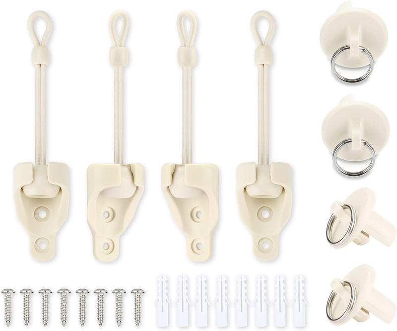 Coolaroo Shade Replacement Parts Bungee Kit and End Cap,Weather Resistance,For C