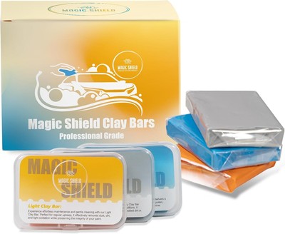 Magic Shield Clay Bar Kit - Professional-Grade Car Triple Pack 