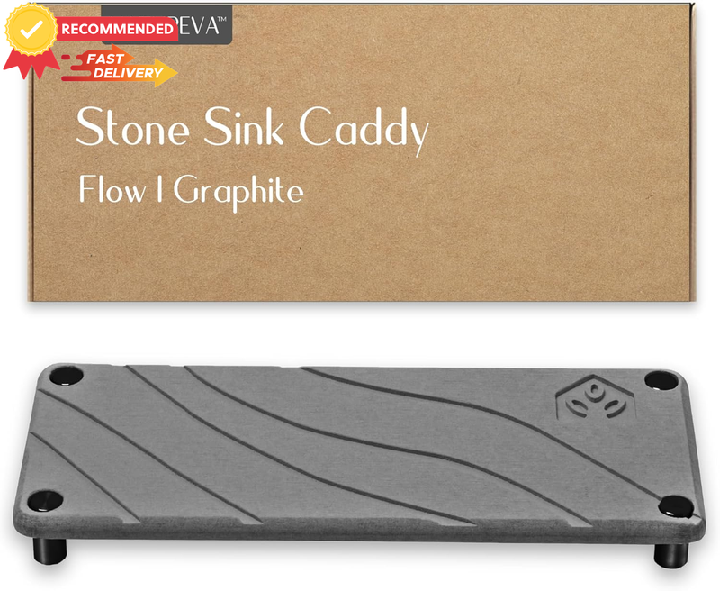 Stone Sink Caddy Diatomite Tray | Fast Drying Soap Dish Holder