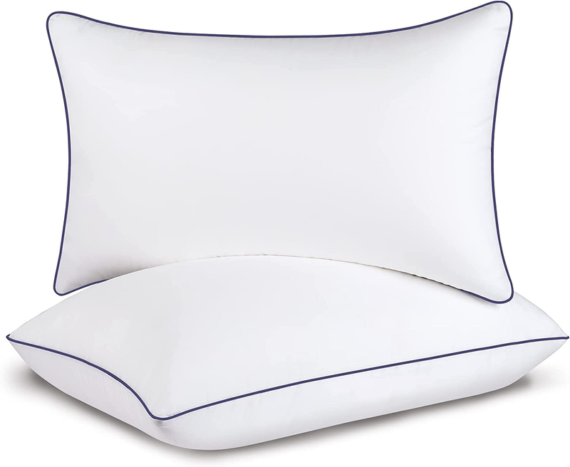 Luxury Soft Queen Size Bed Pillows - 2 Pack Cooling Pillows for Side, Back, and
