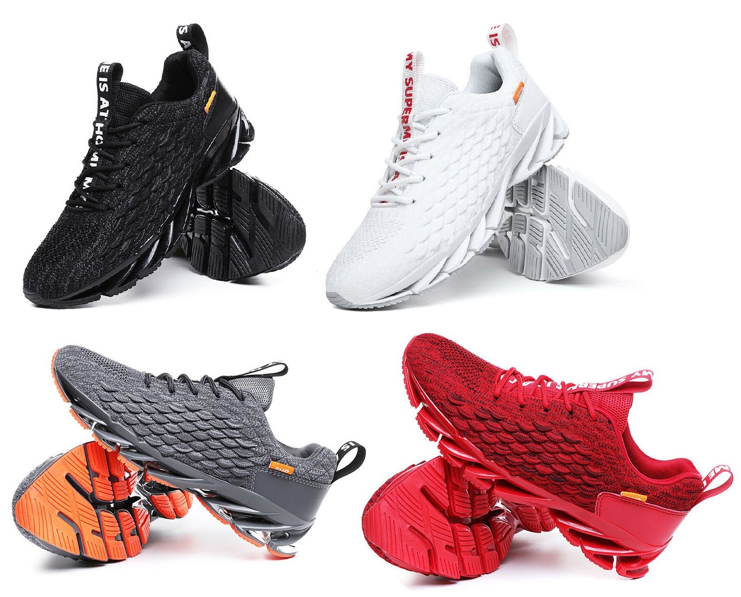 wxq men's running lightweight breathable casual sports shoes fashion sneakers walking shoes