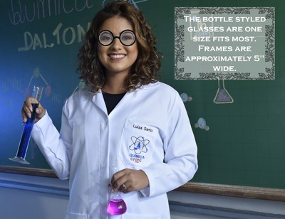 Nerd Glasses Round Bubbles Glasses Bug Eyes Specs Coke Bottle Costume Goggles