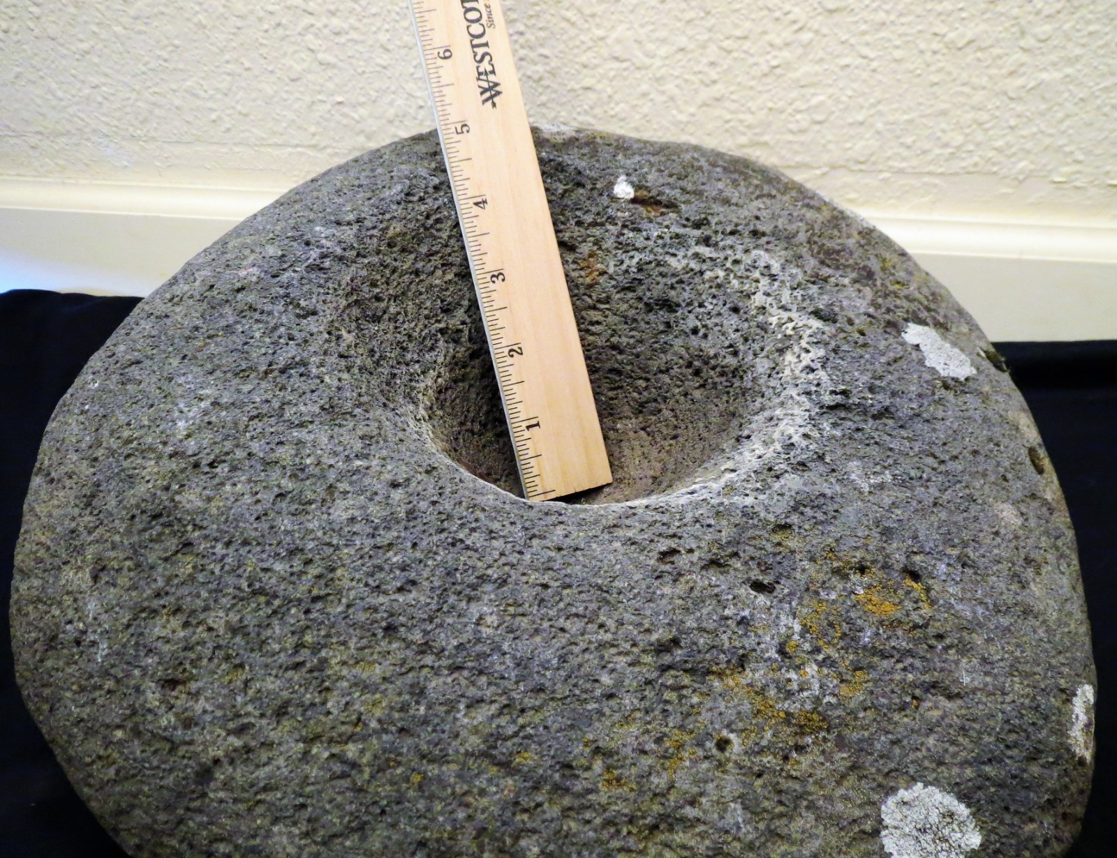 Authentic First Nation Indian Large Grinding Stone Mortar & Pestle