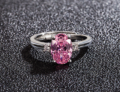Silver diamond ring for girl clearance