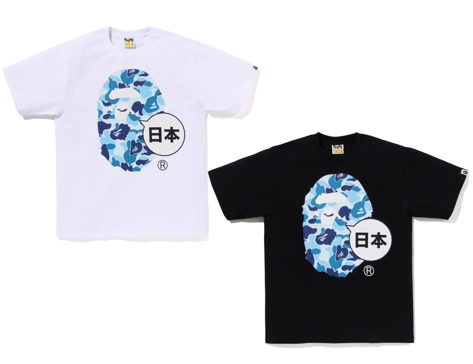 A BATHING APE　カットソー　マルチカモ BAPE multi camo BAPE logo T-shirt a bathing ape Size M | eBay
