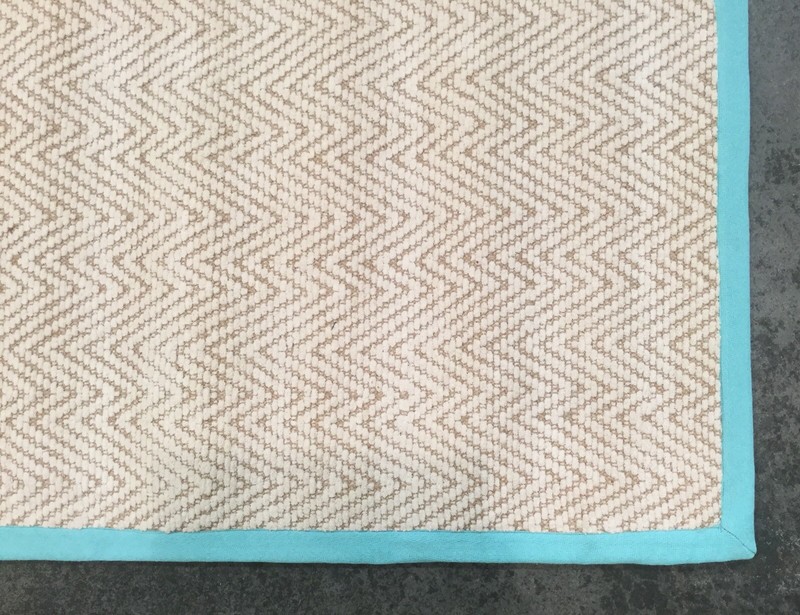 Pottery Barn Kids Aqua Chenille Jute 3 X 5 Rug Authentic Ebay