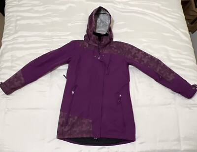 MORROW 8000mm Purple Waterproof Snowboard Ski Jacket/Coat Hood Womans Size S/P
