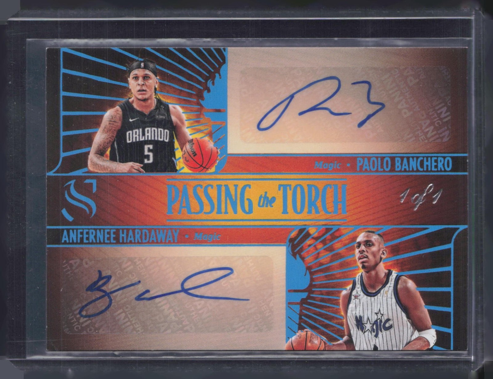 2024 Panini Passing The Torch Teal Paolo Banchero Anfernee Hardway 1/1 Auto