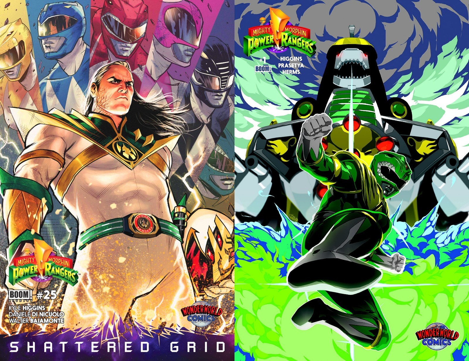 JASON DAVID FRANK Power Rangers #1 & #25 Wonderworld Comics