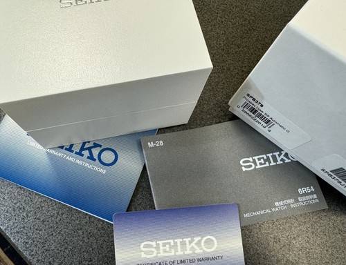 Pre-owned Seiko Prospex Luxe Spb379 Alpinist Gmt Automatic Leatherwatch With Tag Japan