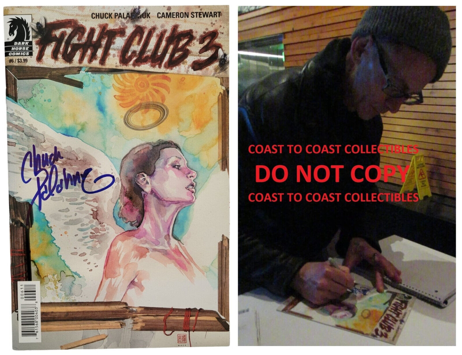 Chuck Palahniuk Signed Flight Club 3#3 Comic Book COA Exact Proof Autographed STAR Chuck Palahniuk Signed Flight Club 3#3 Comic Book COA Exact Proof Autographed STAR