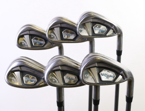Callaway Rogue X 6-AW Iron Set RH Graphite Shaft Seniors Flex